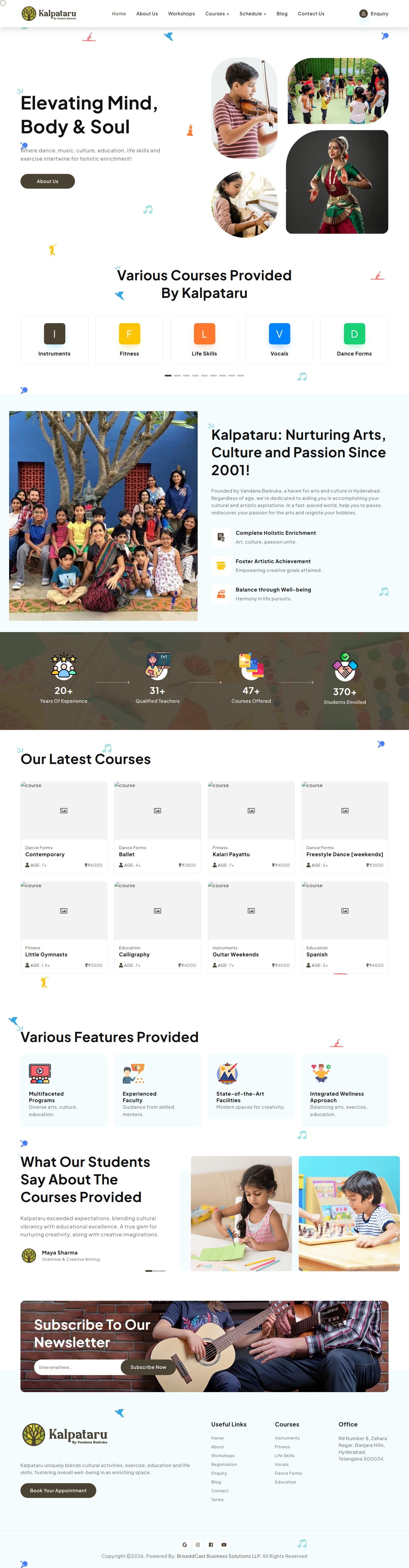 Kalpataru Arts Website