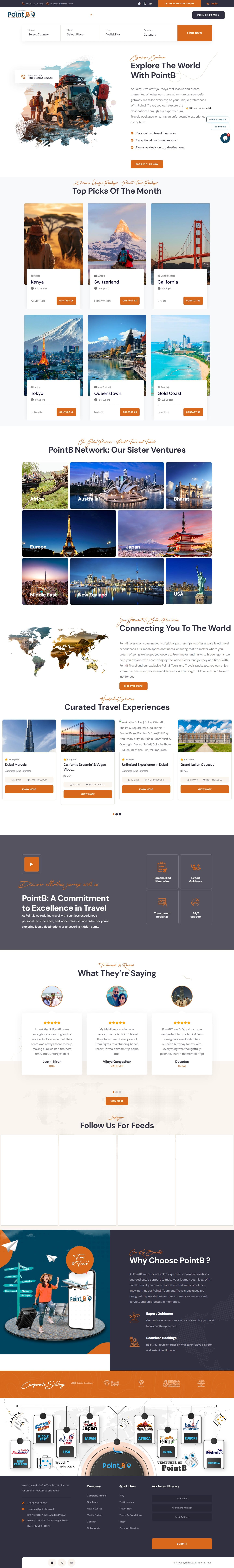 PointB Travel Website